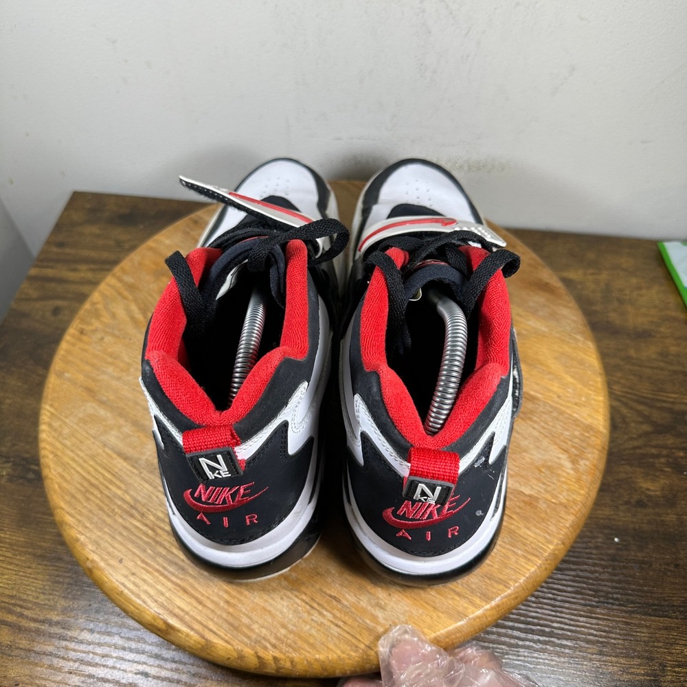 Nike Air Diamond Turf Mens Shoes Black White Red Gold Sz 10 309434-105 - Picture 7 of 8